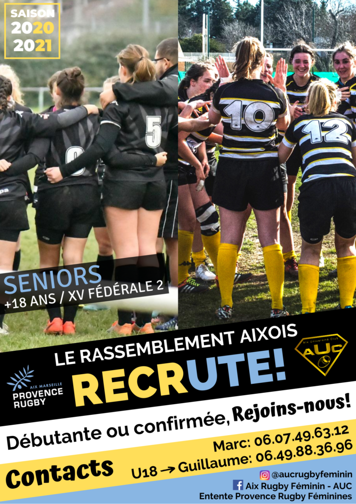 Les Feminines De L Auc Provence Rugby Se Lancent Un Nouveau Defi En Federale 2