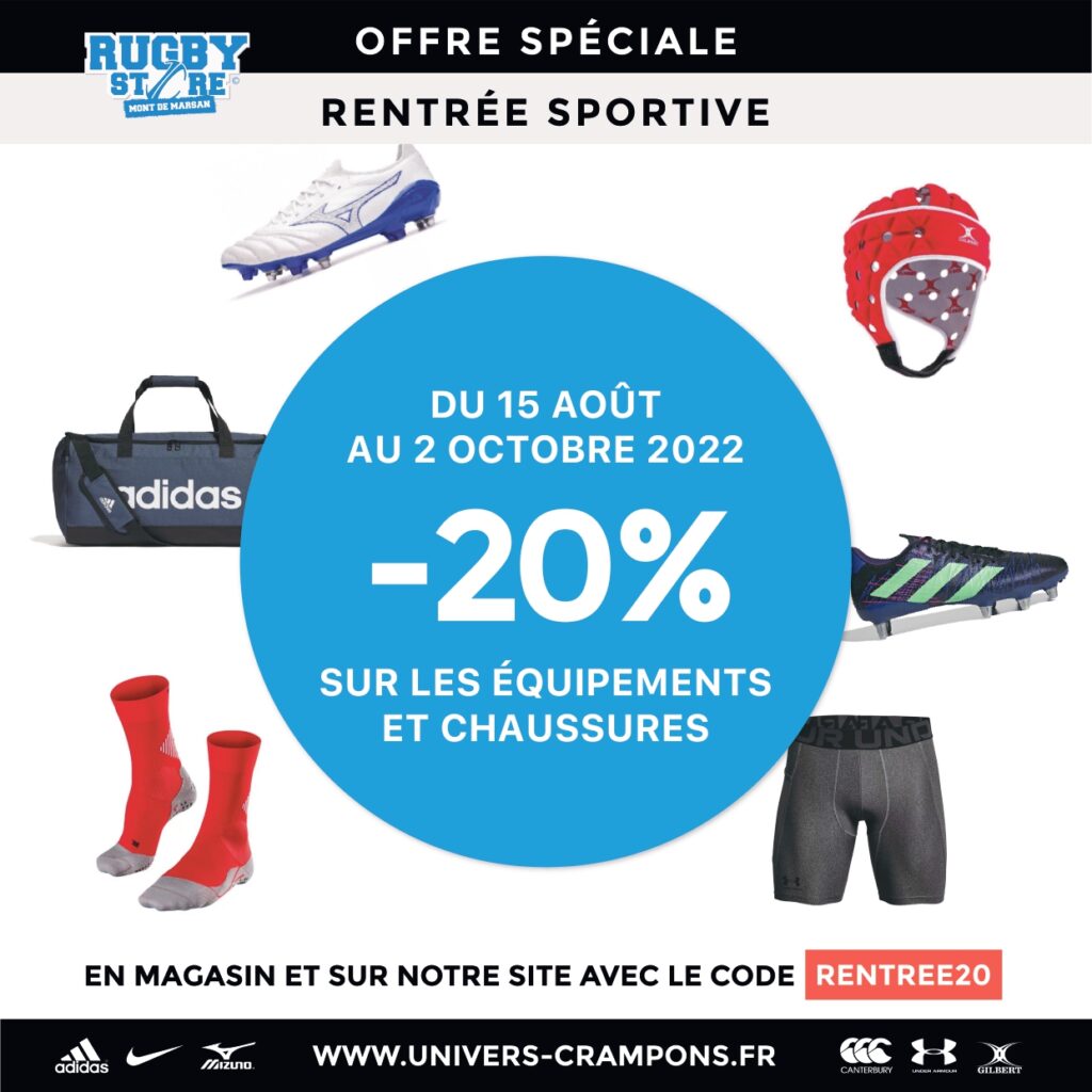 PARTENAIRE Opération rentrée RUGBY STORE