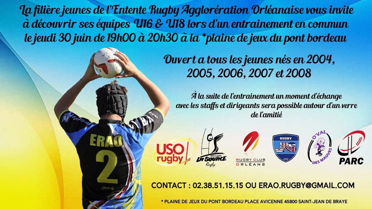 Entraînement ERAO M16, M18 au stade Pont Bordeau