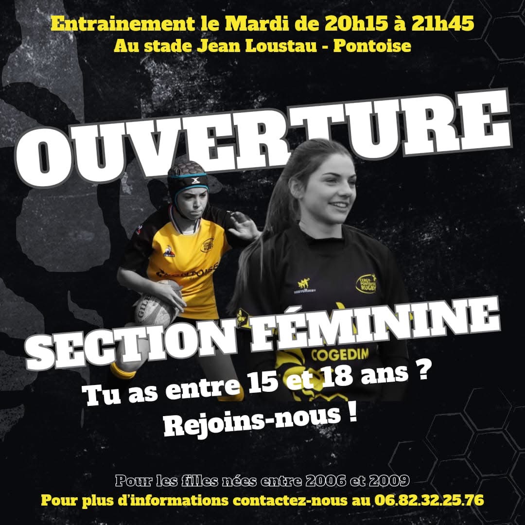 Maillot De Rugby RCACP Cergy Pontoise - Force XV, Taille L, Porté