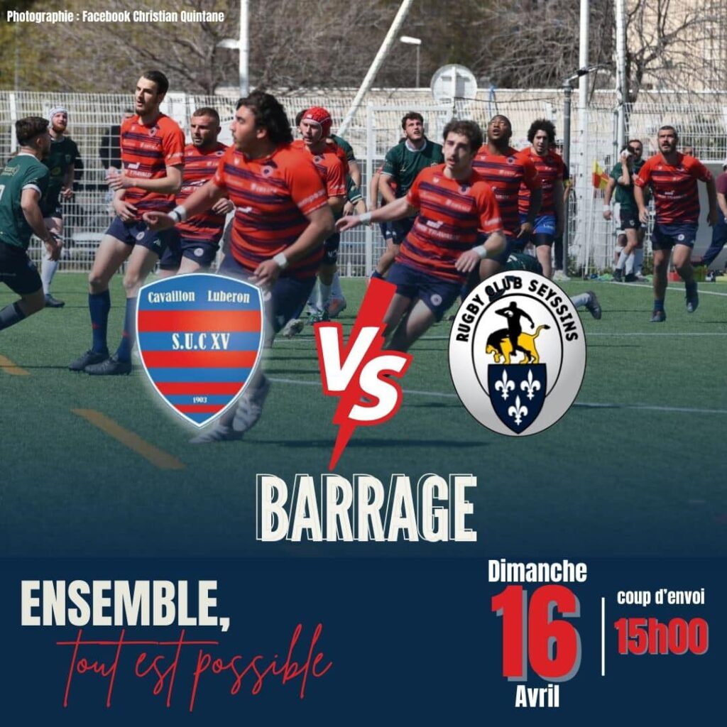 Le XV Du SUC : Barrage – Excellence B