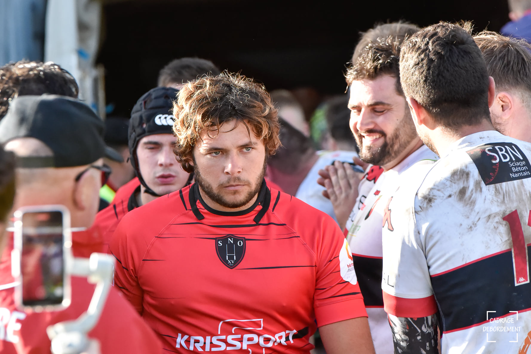 Maillot SPORTING NAZAIRIEN rugby SAINT-NAZAIRE porté n°9 rouge vintage